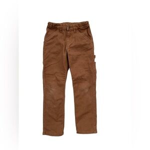 Hanna Andersson Size 130, 8, Tan Canvas Cargo Jeans
